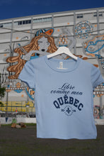 Charger l'image dans la galerie, Baby-tee ''Libre comme mon Québec''