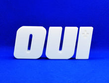 Charger l'image dans la galerie, 50 pour cent +1 - Décorations Lettres du OUI référendum 1980 Blanc