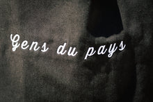 Charger l'image dans la galerie, Tote bag noir - Gens du pays par Mercedes Morin
