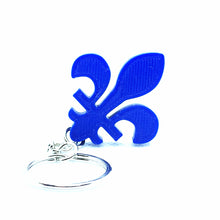 Charger l&#39;image dans la galerie, 50 pour cent +1 - Porte-clef fleur de lys Bleu
